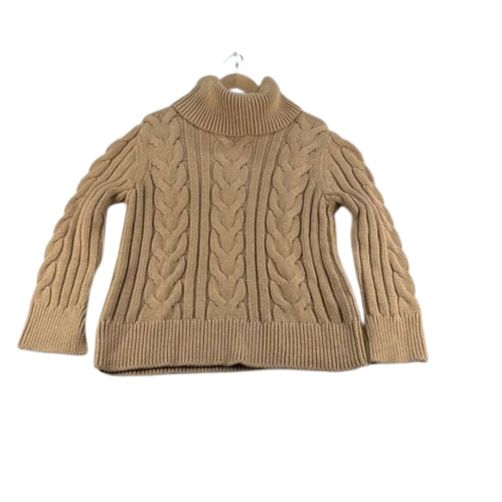 Banana Republic Chunky Knit Sweater Tan Size L - Picture 1 of 7